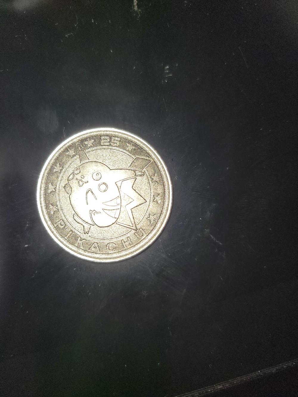 Pokemon Vintage Pokemon Pikachu Metal Coin #25 2000 Nintendo Wizards